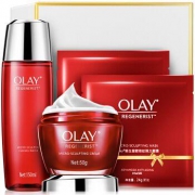 OLAY 玉兰油 新生塑颜4件套（大红瓶面霜 50g+大红水 150ml+塑颜面膜 2片） *3件