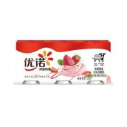 Yolplait 优诺 优丝 草莓果粒酸奶 135g*3盒 *16件