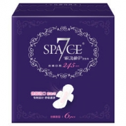 SPACE7 七度空间  极净秘护系列 进口芯丝棉日用卫生巾 245mm*6片 *2件