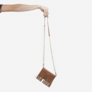 Rebecca Minkoff 瑞贝卡·明可弗 Universal Fringe女士真皮流苏斜挎包 Prime会员免费直邮含税