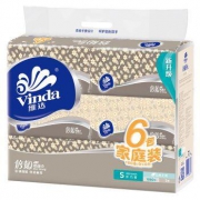 Vinda 维达 倍韧抽纸 2层180抽*6包 133*195mm +凑单品