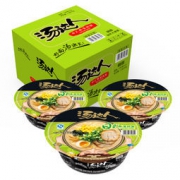 统一 方便面 汤达人 日式豚骨味拉面 12碗 整箱装