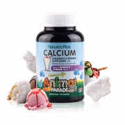 孩子找着吃的钙片！美国进口，90粒，NaturesPlus生命之源 动物大游行 儿童咀嚼钙片
