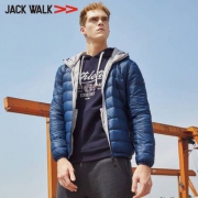 拉夏贝尔旗下，Jack Walk 男士连帽轻薄羽绒服 多色