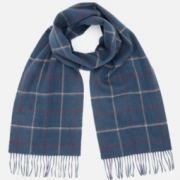 Barbour 巴博尔 Tattersall 格子羊毛围巾