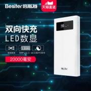 倍斯特 Besiter BST-K6X 聚合物移动电源 20000mAh 双向快充
