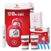 三诺安稳+血糖仪 配试纸50片+采血针50支+60枚消毒棉球 5s出结果