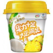 伊利 大果粒 菠萝+椰子风味发酵乳 酸奶 260g *36件