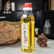 朱福记 富硒黑花生油 200mL*2瓶 古法压榨