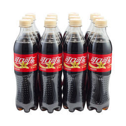 可口可樂cocacola香草味汽水飲料500ml12瓶2件