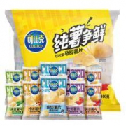 可比克 纯切多口味薯片组合装 40g*10包