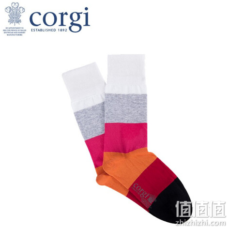 CORGI柯基英国进口男士长袜 中筒袜 orange 均码 40-44