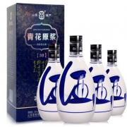 晋善晋美 青花原浆 53度清香型白酒500ml*4瓶