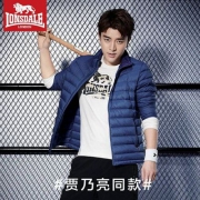 贾乃亮同款，lonsdale 英国龙狮戴尔 男士轻薄短款羽绒服 多色