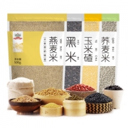 吉得利 粗粮组合套装 燕麦米+玉米碴+紫米+荞麦米 500g*4袋