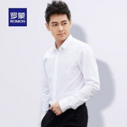 林志颖同款：Romon 罗蒙 新款 男士 长袖衬衫