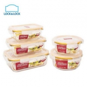 Lock & Lock 乐扣乐扣 耐热玻璃保鲜盒5件套