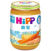HiPP 喜宝 婴幼儿有机果泥 三文鱼胡萝卜土豆味 190g *3件