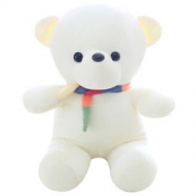 ZAK! 围巾泰迪熊 白色 35cm *2件