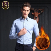 白菜价！名度鸟 冬季男士保暖加绒衬衫