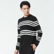 网易严选 男士条纹圆领针织衫