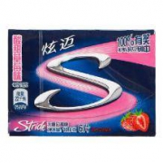 限华北：炫迈（Stride）无糖口香糖酸 甜草莓味 6片 10.8g