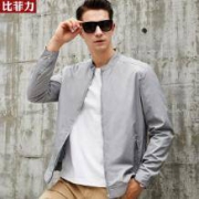 比菲力 男士立领商务休闲夹克