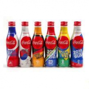 Coca-Cola 可口可乐 世界杯珍藏版套装（250ml/瓶） 6瓶装 铝罐装 日本进口 世界杯可乐