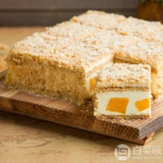 限地区，幸福西饼 芒果酥皮蛋糕  15*15cm 620g