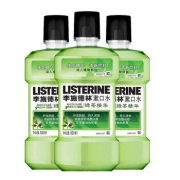 LISTERINE 李施德林 绿茶精华漱口水 500ml*3瓶  *3件