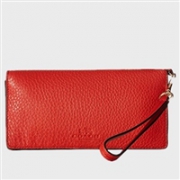 COACH蔻驰Pebbled Leather Slim Wallet女士零钱手包