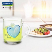 韩国进口，GLASSLOCK 三光云彩 礼盒装带把手玻璃水杯270ml