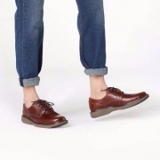 9日0点前130件，18新款 Clarks 其乐 Cushox Pace 男士真皮系带休闲鞋 两色