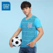 JEANSWEST 真维斯 男士纯棉V领体恤