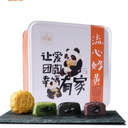 川冠 流心奶黄中秋月饼礼盒装