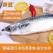 挪威进口 鲜盟生鲜 冰岛青花鱼 1000g/4-5条装 真空包装
