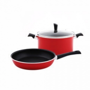 Lagostina 拉歌蒂尼 Tempra系列 缤纷不粘锅二件套 26CM+24CM
