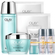京东PLUS会员：OLAY 玉兰油 水感透白化妆品套装7件套（水感莹肌亮肤液+亮肤面霜+水感5件套）提亮肤色 迅速水润肌肤