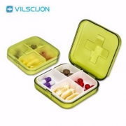 Vilscijon 维简 便携四格小药盒*2件
