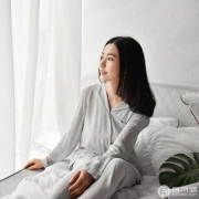 网易严选，绽放 女式纯色长袖家居服 浅灰色