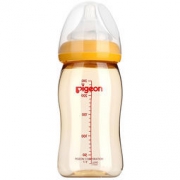 pigeon 贝亲 AA94 宽口径PPSU奶瓶 240ml（黄色旋盖/Lsize） *4件