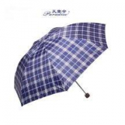 天堂伞 339S 苏格兰风格格子三折晴雨伞