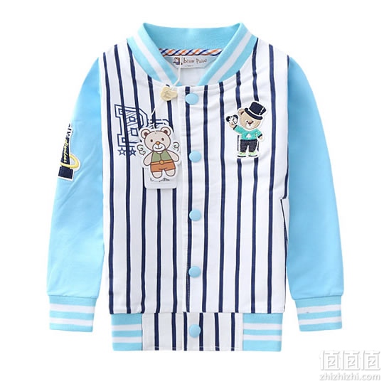binpaw男童棒球服外套