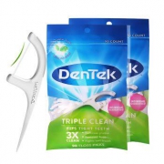 DenTek 德泰克 超细圆线牙线棒 90*2