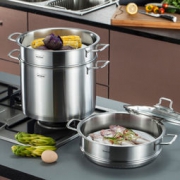 Momscook MT28ST 双层不锈钢蒸锅