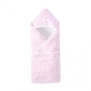 全棉时代 婴儿4层纱布抱被 80*80cm 粉色小花朵 1件装