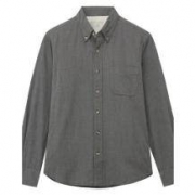 MUJI 男式 棉法兰绒衬衫
