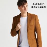 拉伦劳斯制造商 本米 男麂皮绒外套 时尚保暖 悬垂性好