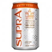 珠江 雪堡白啤 330mL*24罐 比利时风味