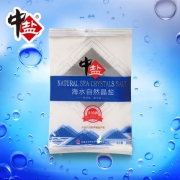 中盐 未加碘海水自然晶盐 300g*6